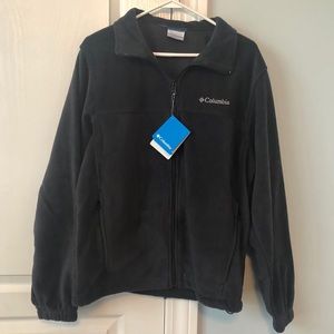 NWT Men’s Columbia Black Fleece Jacket Medium